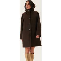 Selected Ullkappa SlfVinni Wool Blend - Brun