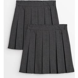Tu Permanent Pleat Skirts Longer Length - Grey