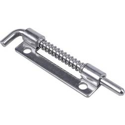 Sodial Hardware Spring Loaded Metal Security Bolt 3.5 Long Silver Tone