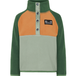 Didriksons Monte Kids Half Button Ytterplagg - Grön