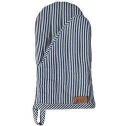 OYOY Striped Denim Kitchen Glove 24x13x2.5 cm Grytlapp Blå