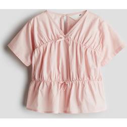H&M Ljusrosa Peplumblus Bomull - Flicka