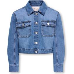 Only Kids Overgangsjakke KOGLUMI - Blue Denim