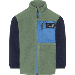 Didriksons Anten Kids Jumper Med Hel Dragkedja Light Moss - Grön
