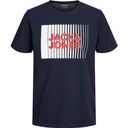 Jack & Jones Boy's Logo T-shirt - Blue/Navy Blazer