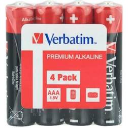Verbatim Premium LR03 Alkaline Batterier 1.5V AAA 4-Pack
