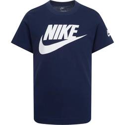 Nike Little Kid's Futura Evergreen T-shirt - Midnight Navy/White (86J575-B0H)