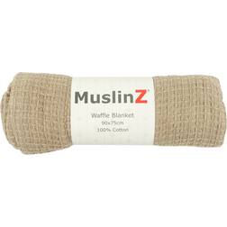 MuslinZ 100% Cotton Receiving Blanket Taupe