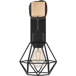 Eglo Townshend Vägglampa Bredd 14 cm Svart Vägglampa
