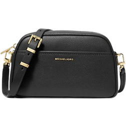 Michael Kors Jet Set Small Leather Camera Crossbody Bag - Black