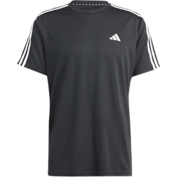 adidas Train Essentials 3 Stripes Training T-shirt - Black/White