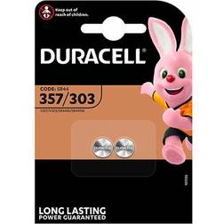 Duracell 303/357 Silver Oxide 2-pack