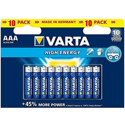 Varta High Energy AAA Compatible 10-pack Blue