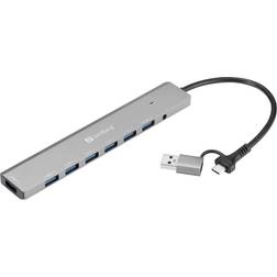 Sandberg 7-Port Type-A USB3.0 Hub