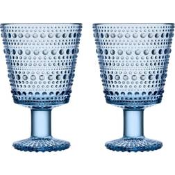 Iittala Kastehelmi Glas På Fod 26 Cl Aqua Drikkeglas 26cl 2stk