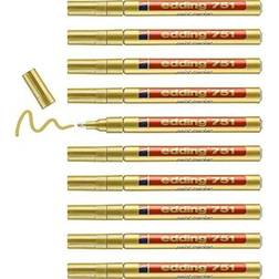 Edding 751 Paint Marker Gold 10pcs