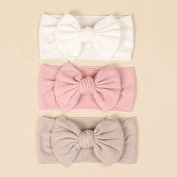 Shein Baby Striped Bow Headband Soft Elastic Hairbands - Love Valentine