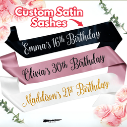 Shein Custom Text Birthday Queen Sash 40pcs