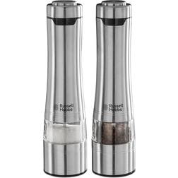 Russell Hobbs Electric Silver Salt Mill, Pepper Mill 2pcs 24.7cm