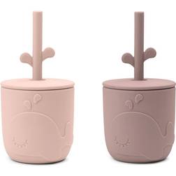 Done by Deer Peekaboo Straw Cup 2-pack Wally Powder