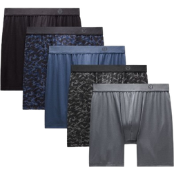Lululemon Always In Motion Lange Boxershorts 5er-Pack - Thawed Camo Mini Wp Traverse Grey Nightmoth