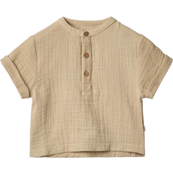 Wheat Svend Kortärmad Skjorta Soft Sand - Beige