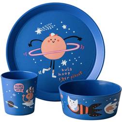 Koziol Connect Children's Tableware Set Space Blue