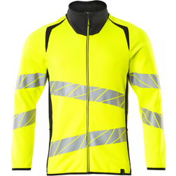 Mascot 19184-781 Accelerate Safe Sweatshirt with Zipper - Hi-Vis Yellow/Dark Navy