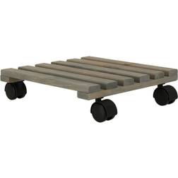 Esschert Design Large Square Plant Trolley FSC