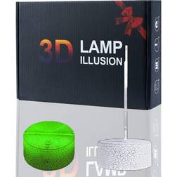 Veeki 3D Illusion Color Changing USB Touch Sensor Ceiling Lamp