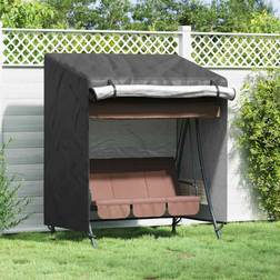 vidaXL Outdoor Swing Cover Black 135 x 100 x 165 cm