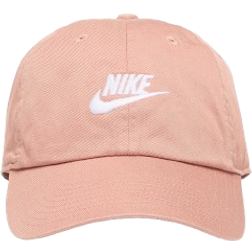 Nike Club Unstructured Futura Wash Cap - Rose Gold/White