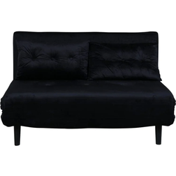Venture Home Vicky Hopfällbar Bäddsoffa Dubbel Svart Soffa 190cm 2-sits