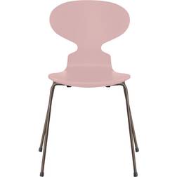 Fritz Hansen Myren 3101 Fuldlakeret Stol Pale Rose Brown Køkkenstol 81cm
