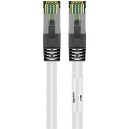 Goobay CAT 8.1 S/FTP (PiMF) RJ45 - RJ45 Patch Cord M-M White 1m