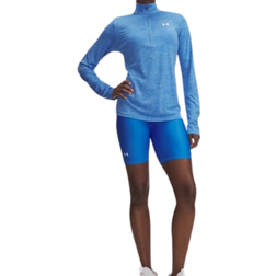 Under Armour Tech Women's 8" Bike Shorts - Blue Atlantis/White