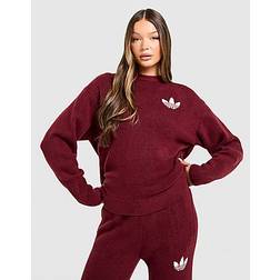 adidas Originals Trefoil Knit Crew Sweatshirt - Red