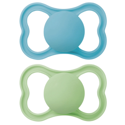 Mam Air Napp Silicone 6-16 mån 2-pack Blå