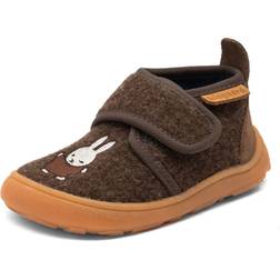 bisgaard X Miffy Ull Barfota Innerskor - Dark Brown
