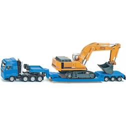 Siku Man Heavy Haulage Transporter with Liebherr Excavator 1847