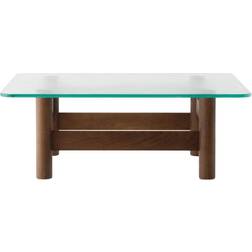 Audo Copenhagen Brasilia Dark Stained Oak/Transparent Coffee Table