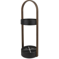 Umbra Bellwood Black/Walnut Umbrella Stand 68cm