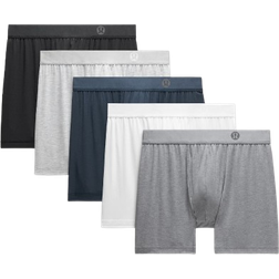 Lululemon Always In Motion Boxer 5" 5-pack - Black/White/True Navy/Heathered Silver Drop/Heathered Solar Grey