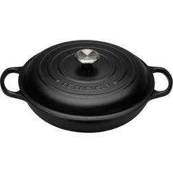 Le Creuset Signature Cast Iron Satin Black with lid 3.5 L 30 cm