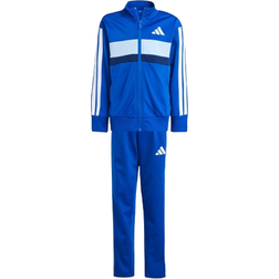 adidas Seasonal Essentials Tiberio 3-Stripes Tricot Träningsställ Barn - Royal Blue/White/Glow Blue