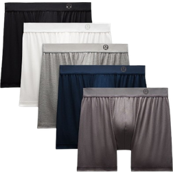Lululemon Always In Motion Boxer 5" 5-pack - Black/True Navy/Traverse Grey/Heathered Core Medium Grey/White