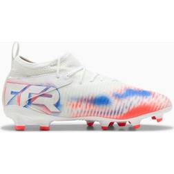 Puma Youth Future 8 Match FG/AG - White/Black/Glowing Red