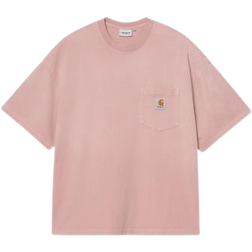 Carhartt WIP S/S Hudson Pocket T-shirt - Daphne/Chalk Wash