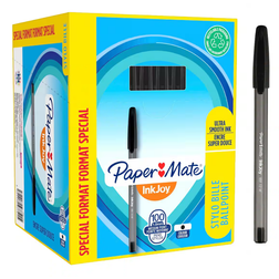 Paper Mate InkJoy Ballpoint Pen Black 0.8mm 100-pack