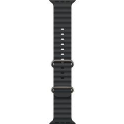 Apple 49mm Black Ocean Band Natural Titanium Finish